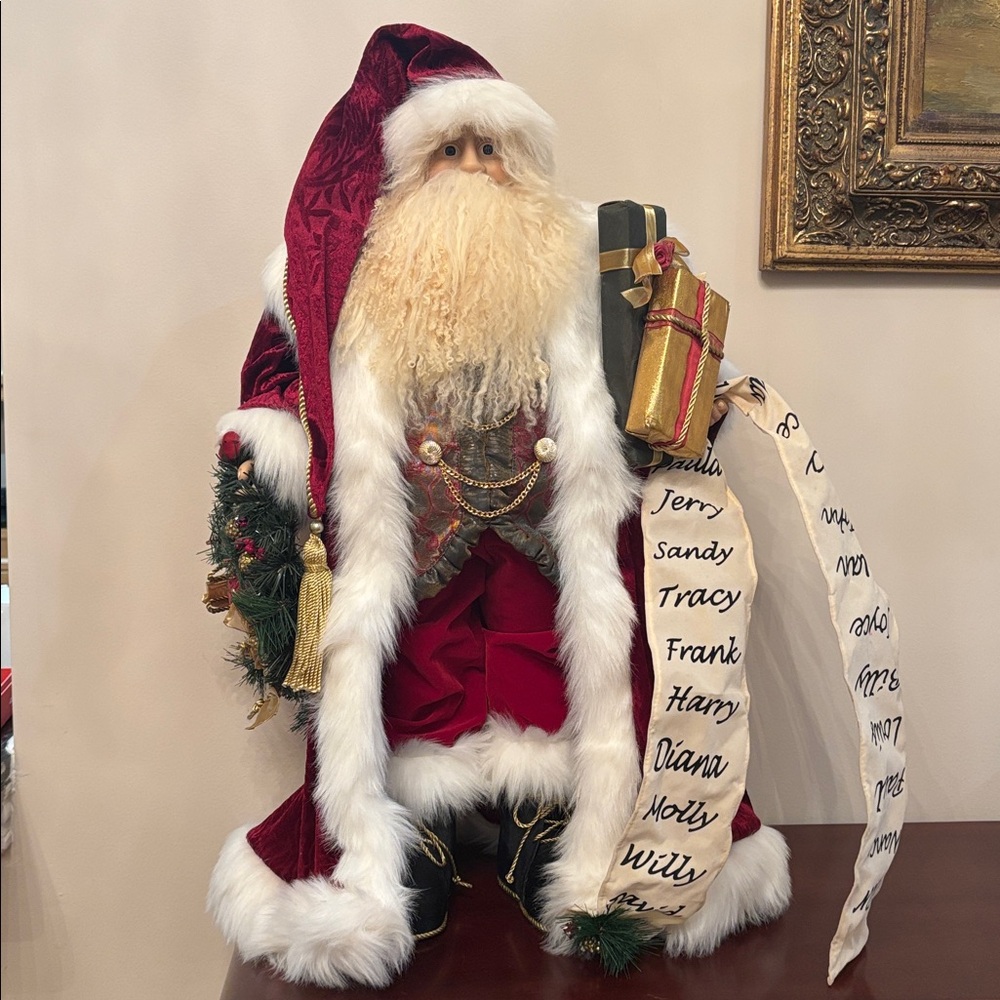 Kirkland Large Decorative Santa Statue 30” Tall